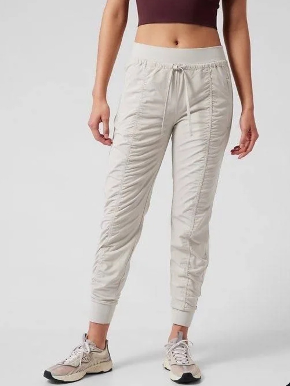 Athleta Attitude Jogger Pant Size 12 Beige